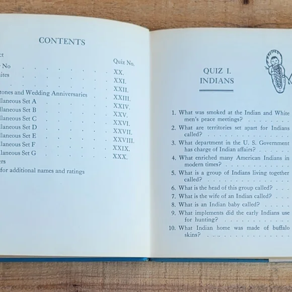 Vintage 1942 School Book: The Junior Quiz Book By Sylvia Weil And Rosetta C. Gol - Picture 6 of 16